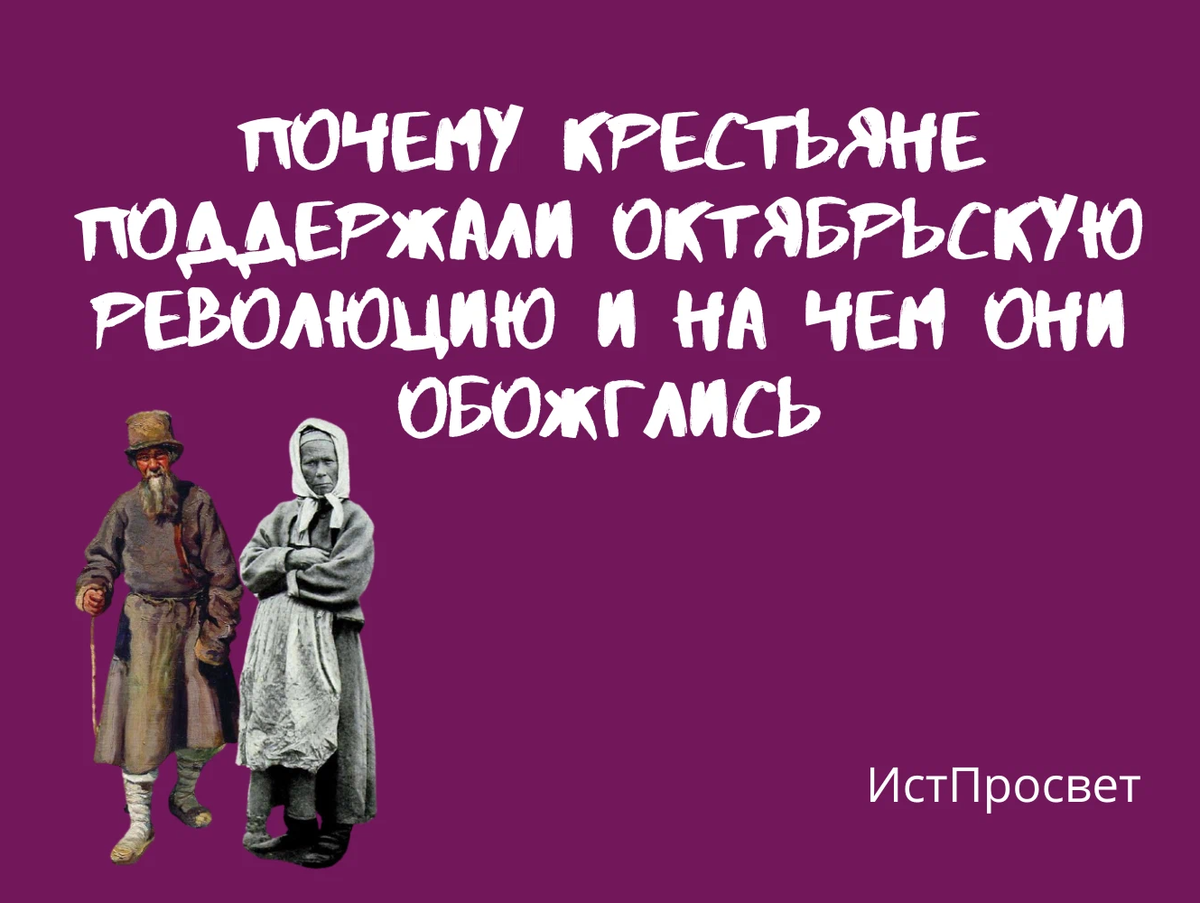 Крестьянский поддерживать. Почему крестьяне поддержали красных
