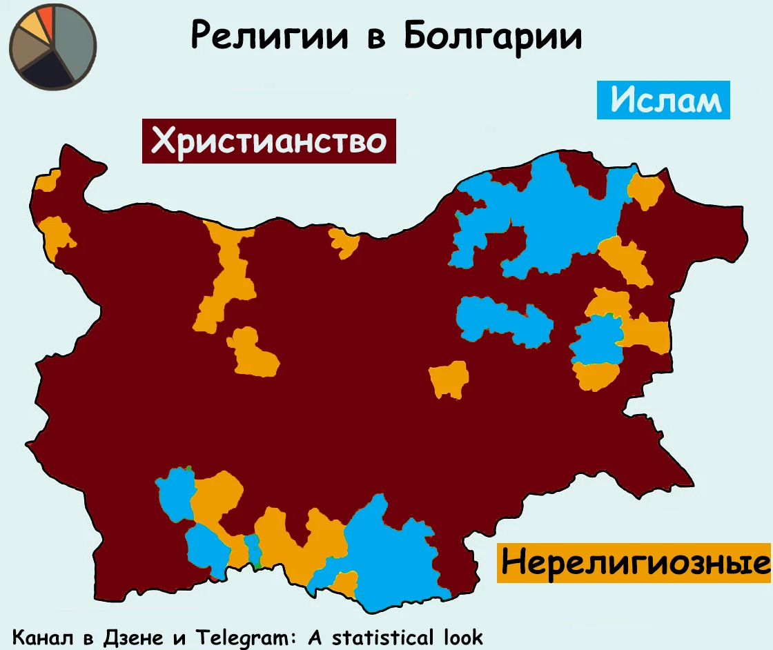 Карта религий украины