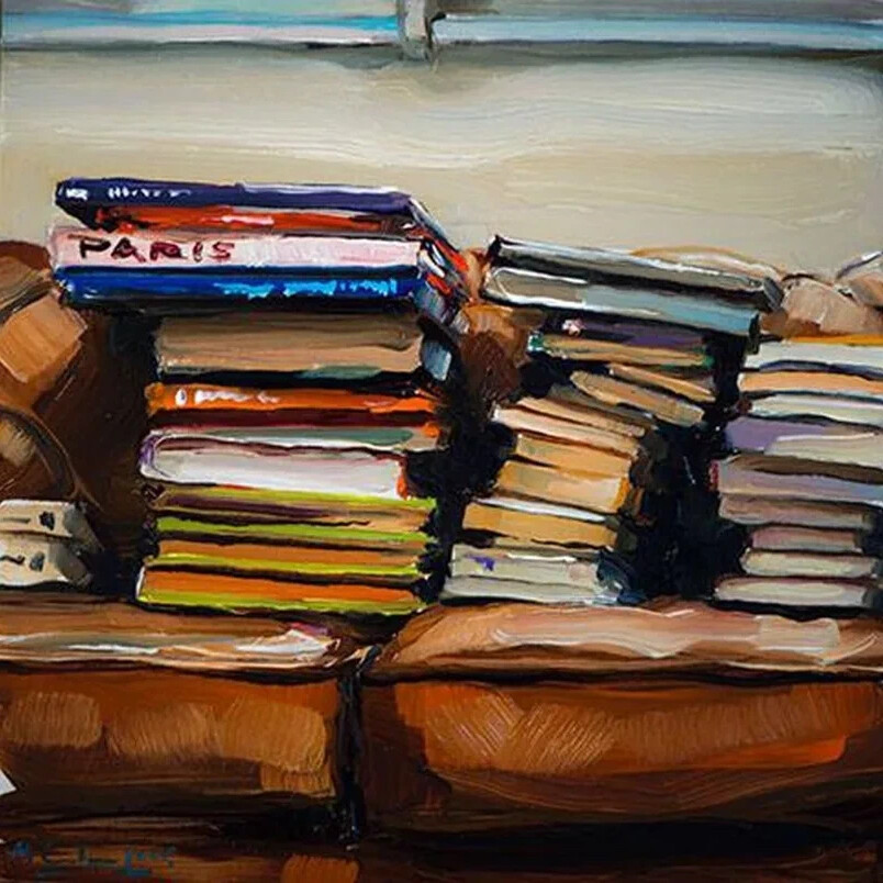 Книга с картинами известных художников