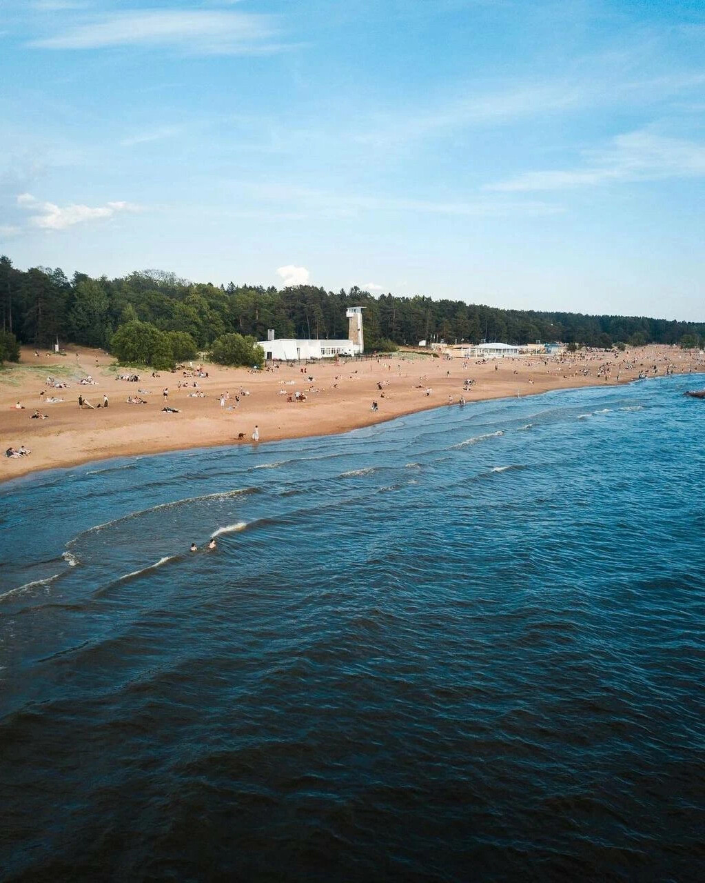 пляж в солнечном спб