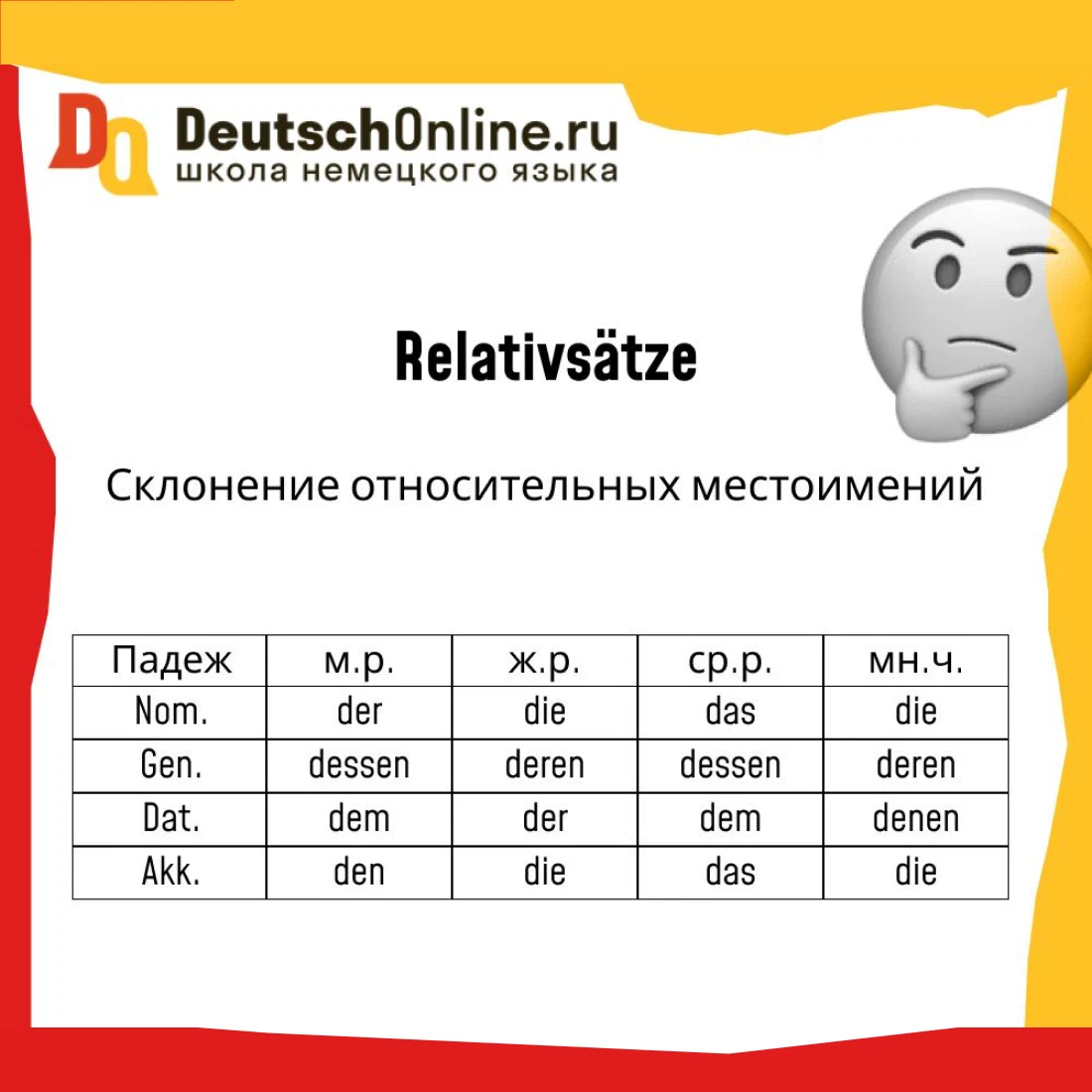 Relativsätze. Придаточные предложения в немецком языке 📒 Die Frau, der  ich… | Немецкий язык | Дзен