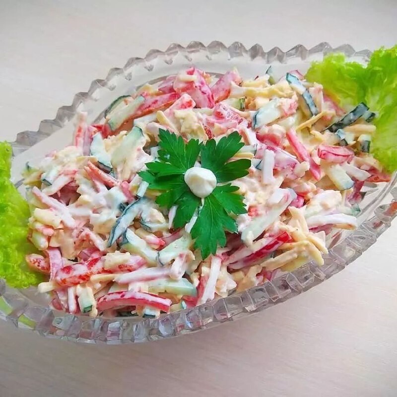 Проект крабовый салат