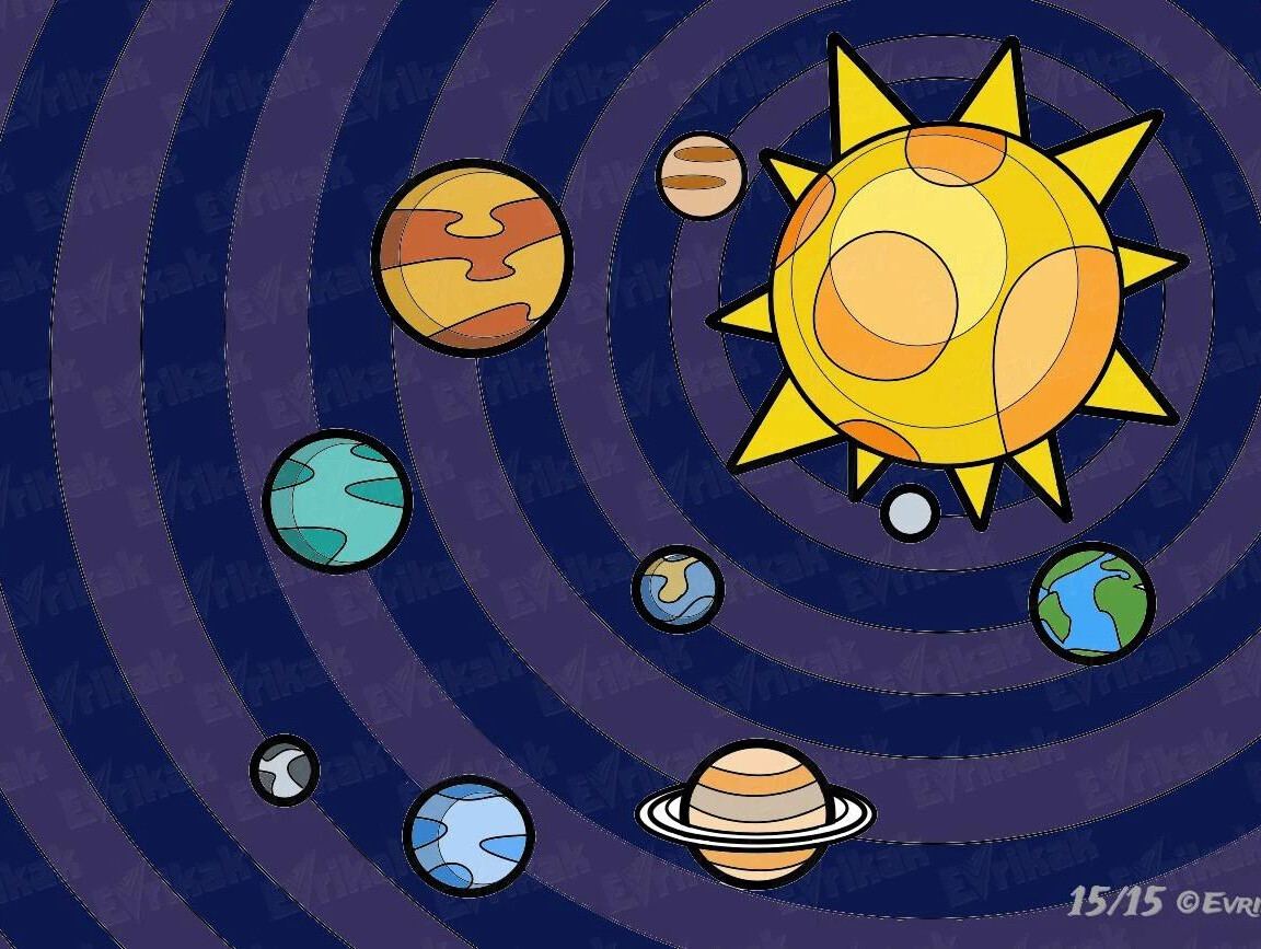 Солнечная система мультяшная