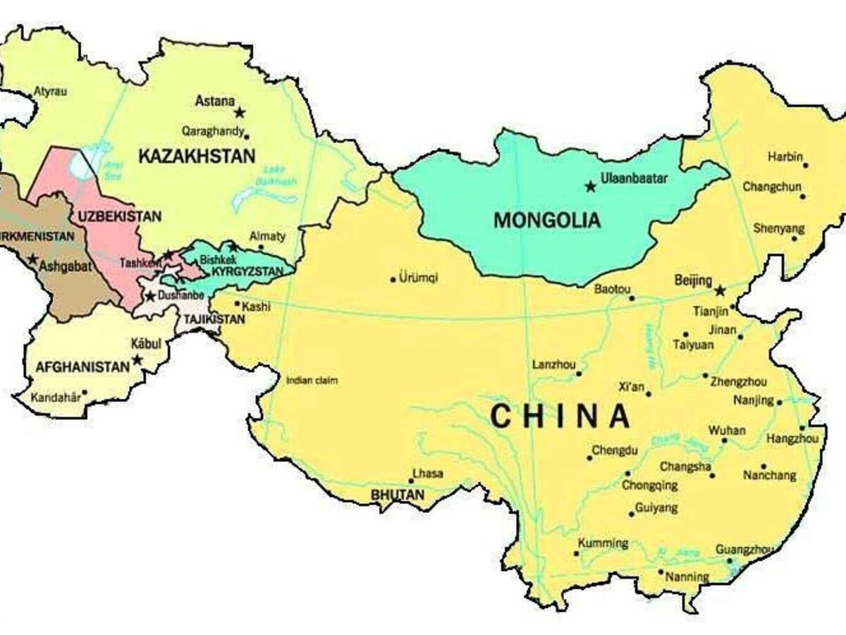 граница россия китай карта
