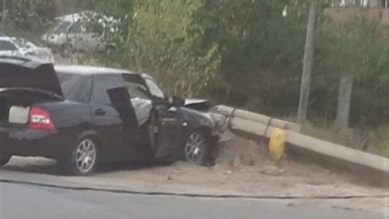 Приора хэтчбек авария 200км