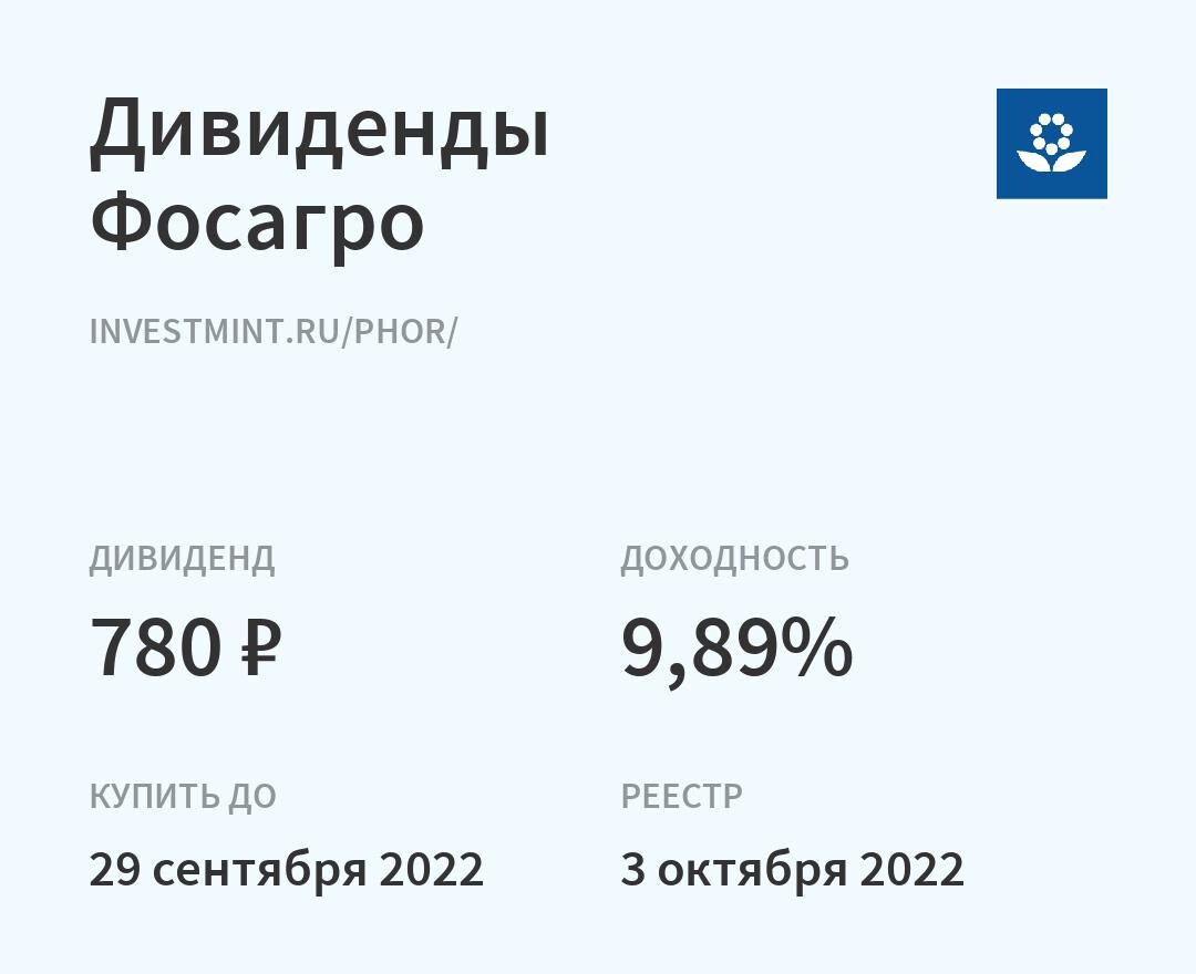 Дивиденды фосагро в 2024 году. Инвестиции 2021.