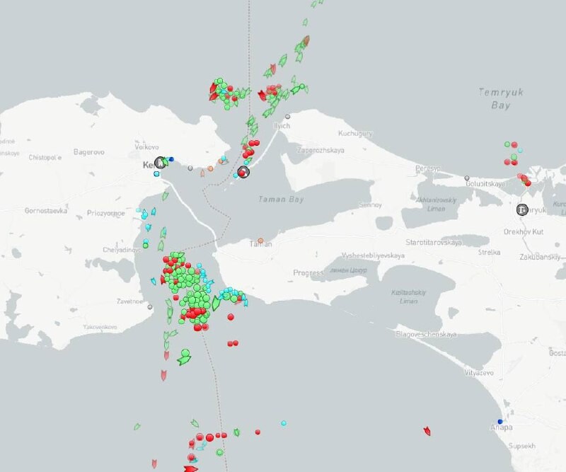 Карта крымского моста через керченский пролив на карте