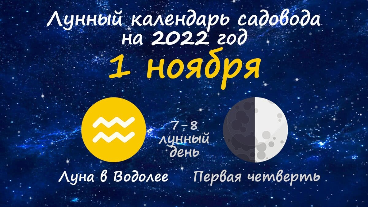 Календарь лунных дней ноябрь
