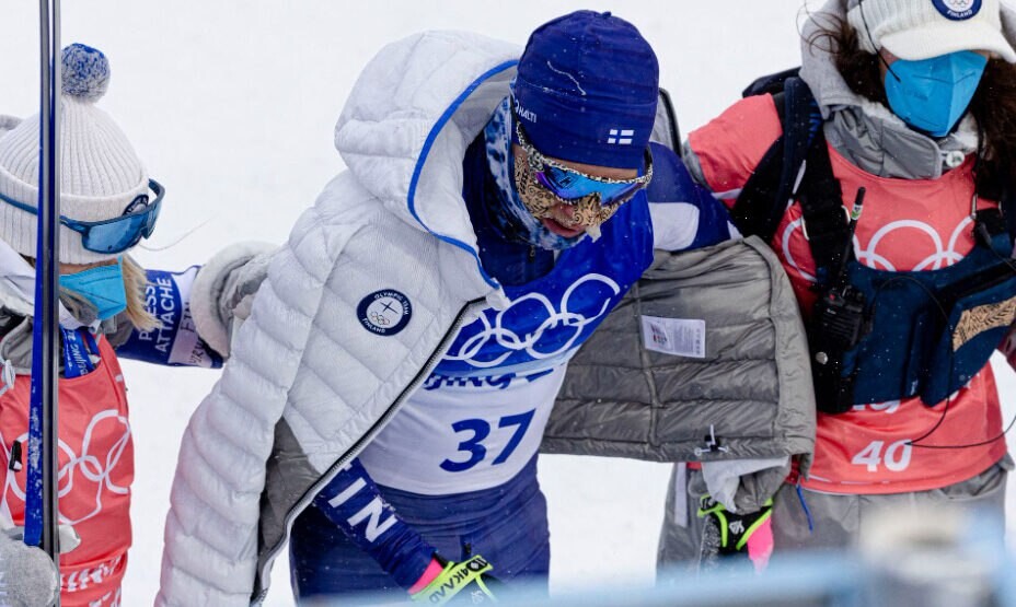 Olympic Skier Freezes Penis