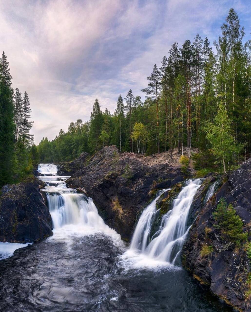 Республика Карелия водопад Кивач