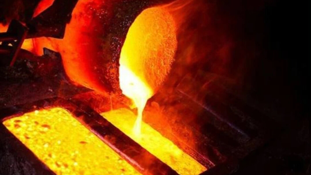 Плавка золота. Расплавленное золото. Molten Gold - molten Gold (2017). Taube Gold refinery.