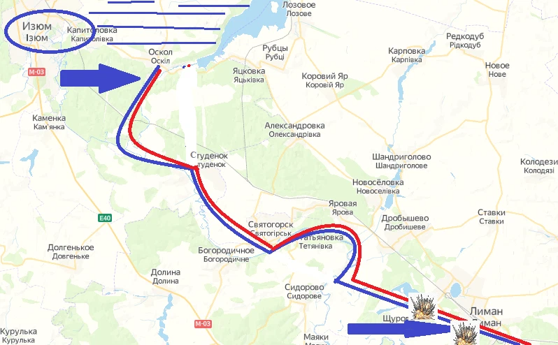 Карта изюма харьковской области