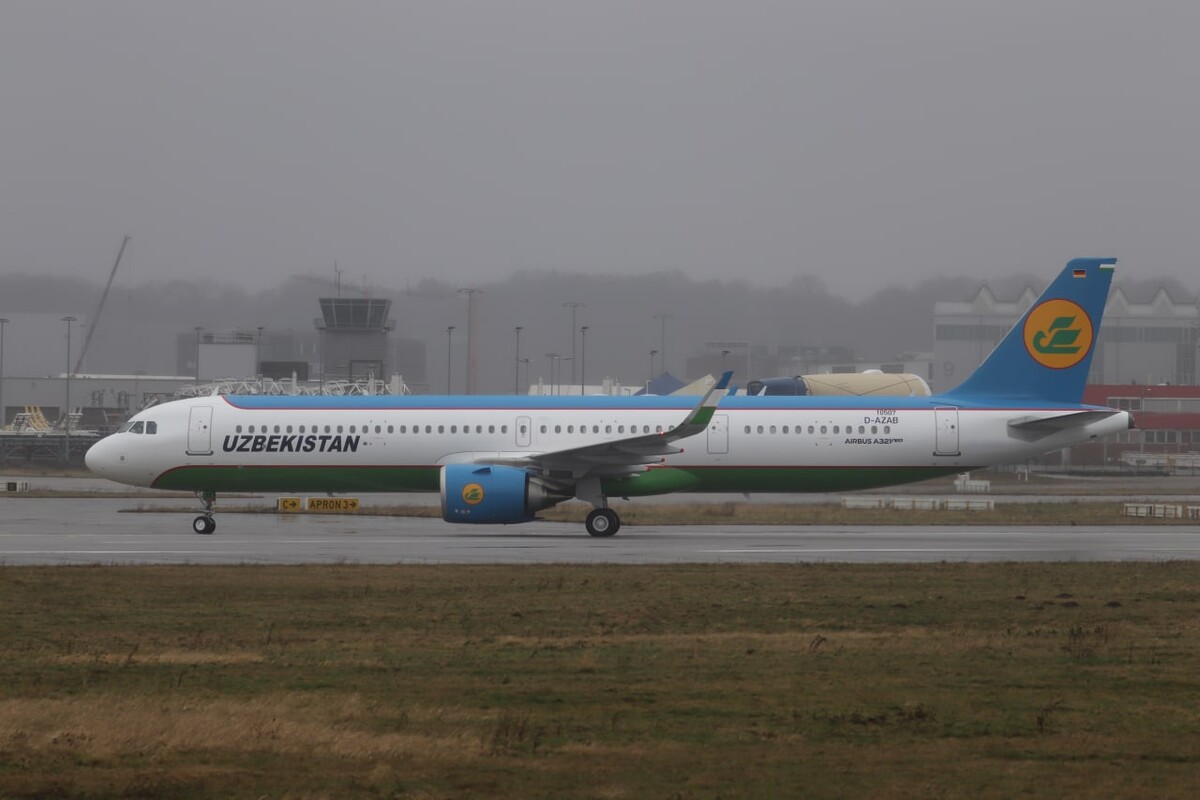 Аэробус а321 нео узбекских авиалиний схема салона Первый Airbus A321 Neo для авиакомпании Uzbekistan Airways (заводская. in4avia Д