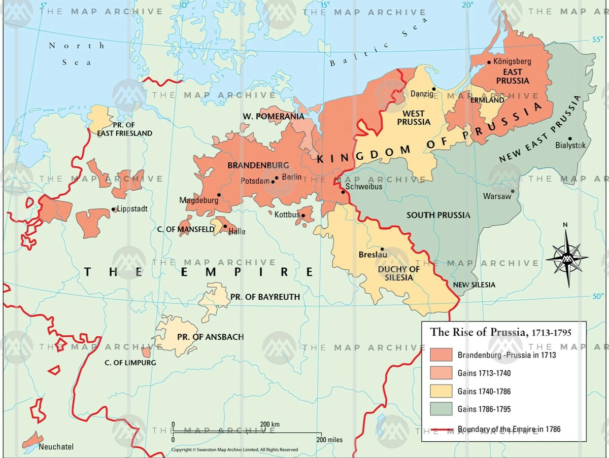 Карта пруссии на современной карте