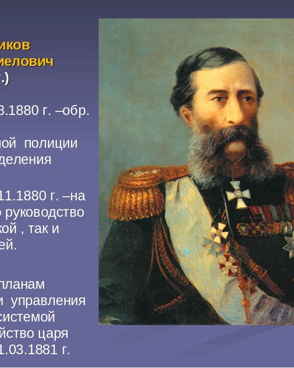 Лорис меликов презентация