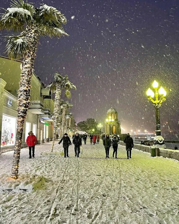 Зимняя ялта фото #Ялта неделю назад ❄ #крым Светлана Пономарева Дзен