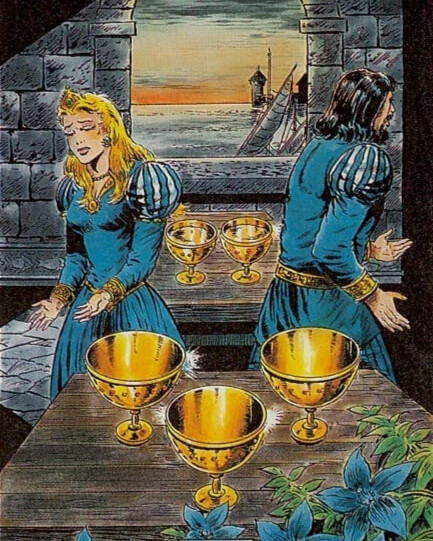 Пятерка кубков таро карта дня
