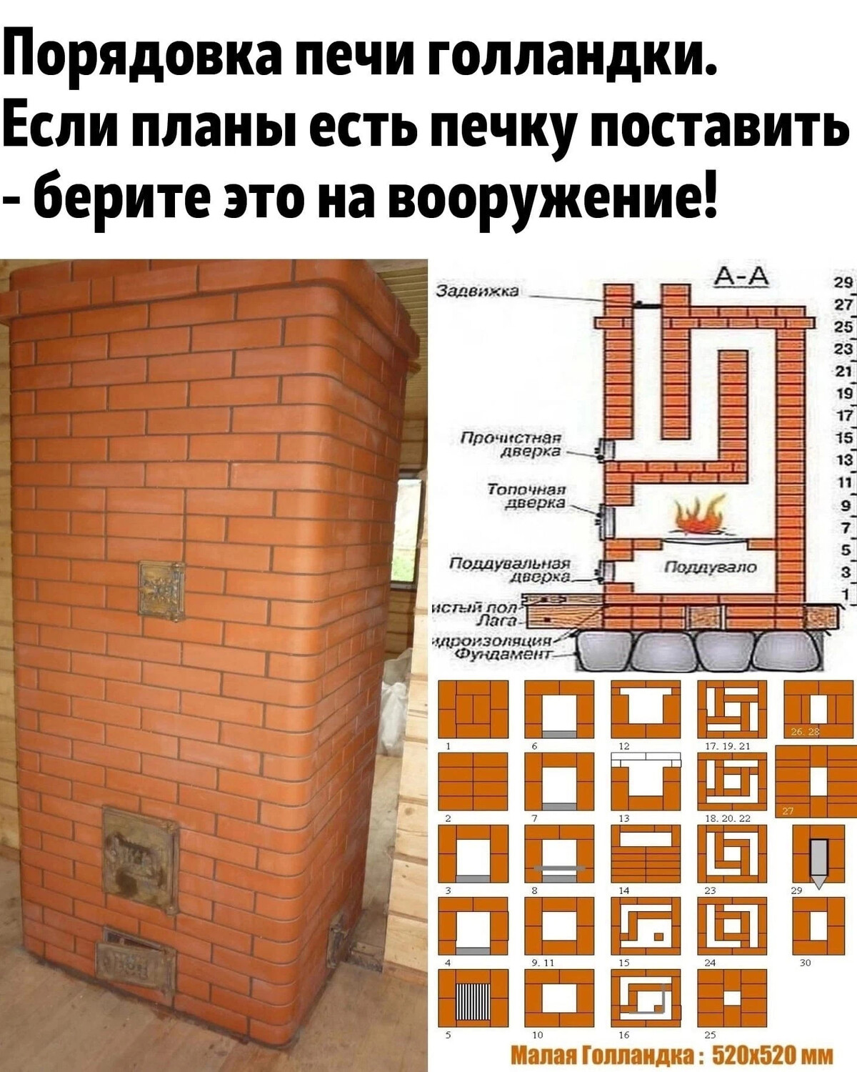 Печь москвичка порядовка своими руками