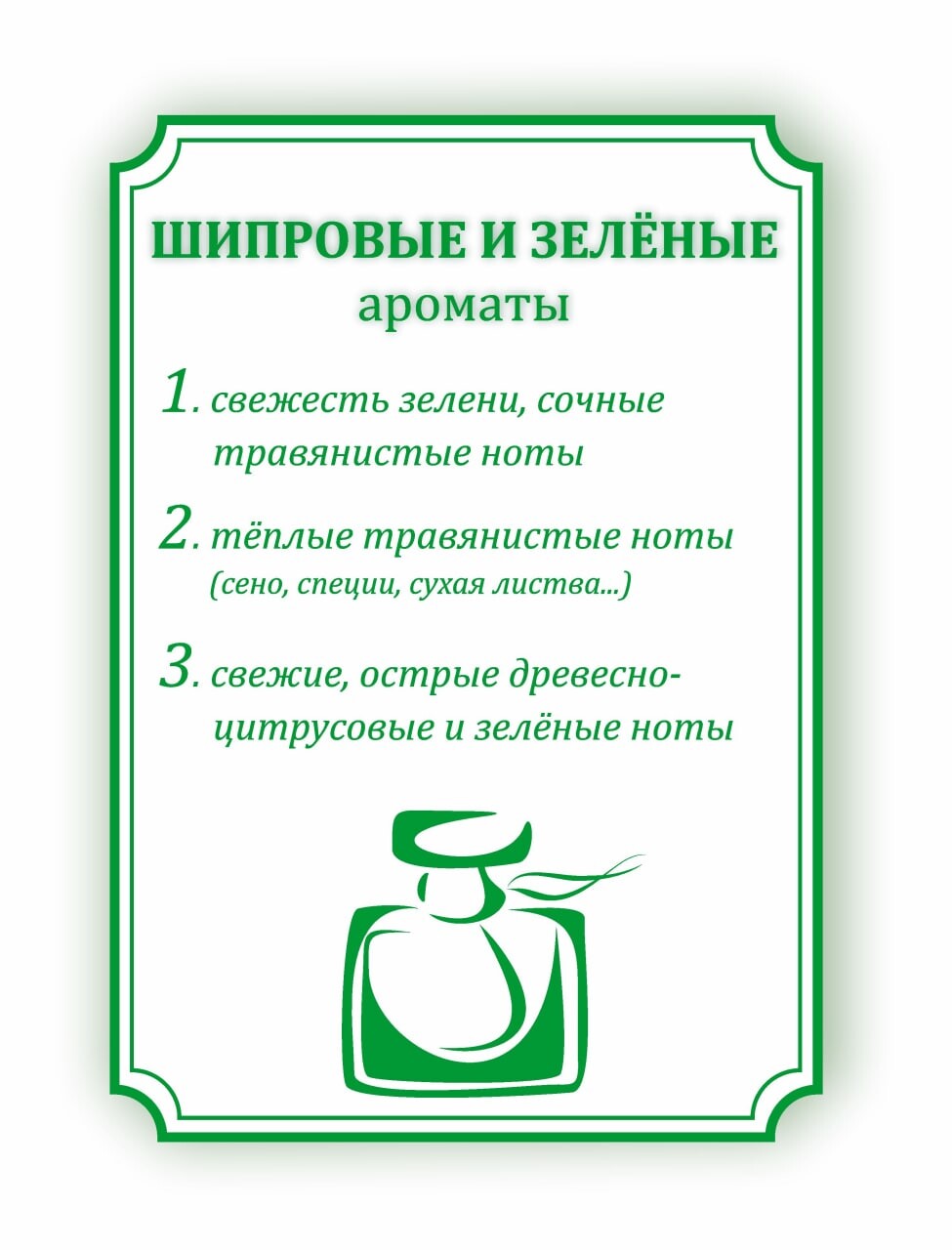 Шипровый аромат.