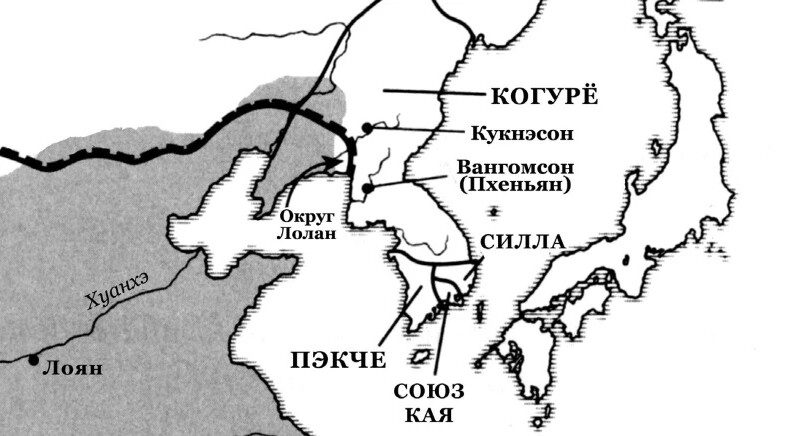 Карта древней кореи