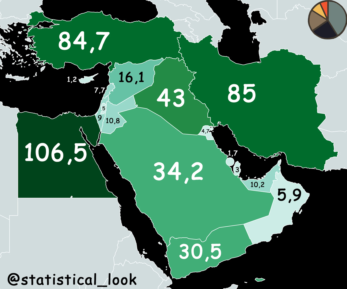 Статистический взгляд. Ближний Восток. Страны Востока. Ближний Восток и Северная Африка. Ближневосточный регион.