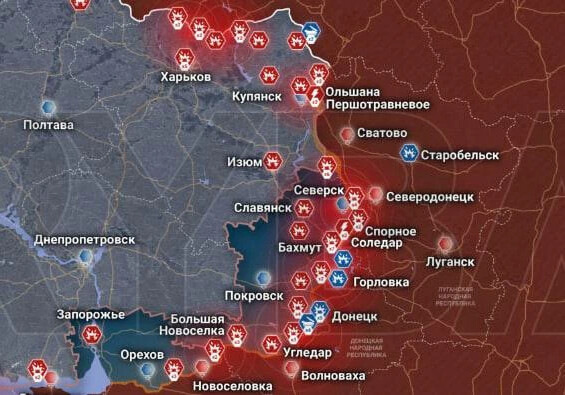 Славянск краматорск последние новости на сегодня карта боевых действий