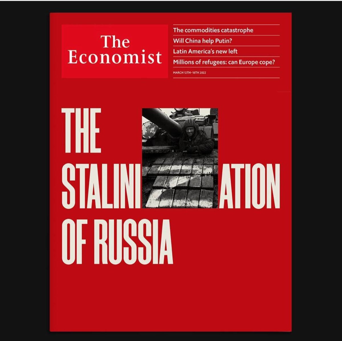 Обложка журнала the Economist 2022