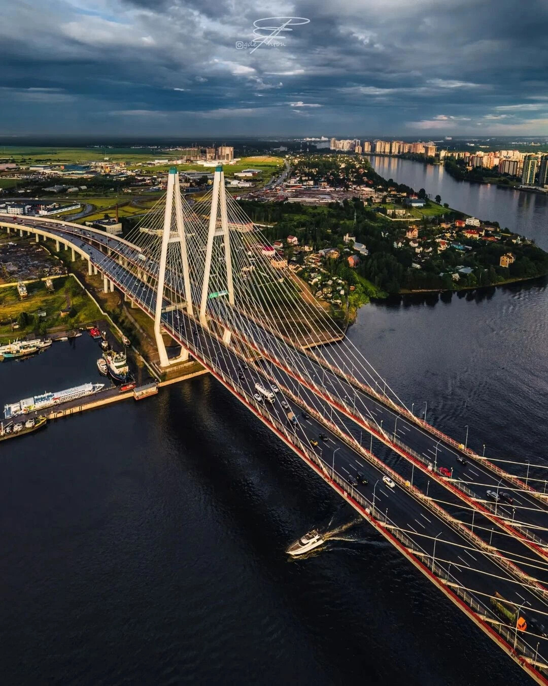 фото большой обуховский мост в санкт петербурге