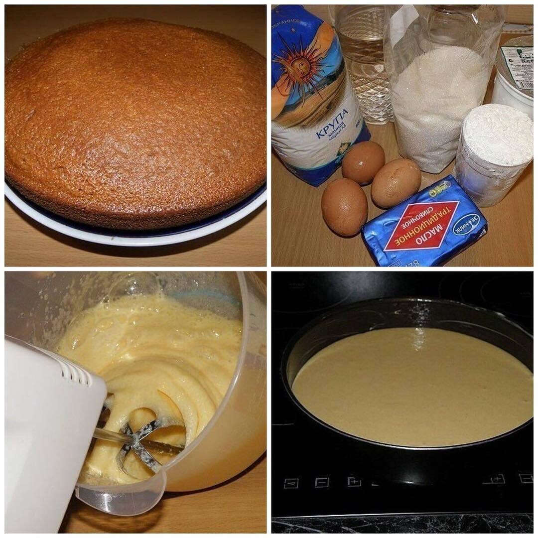 Тесто для торта без яиц и муки