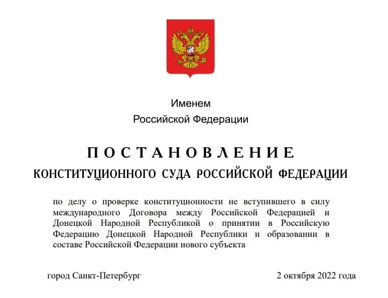 Проект решения конституционного суда