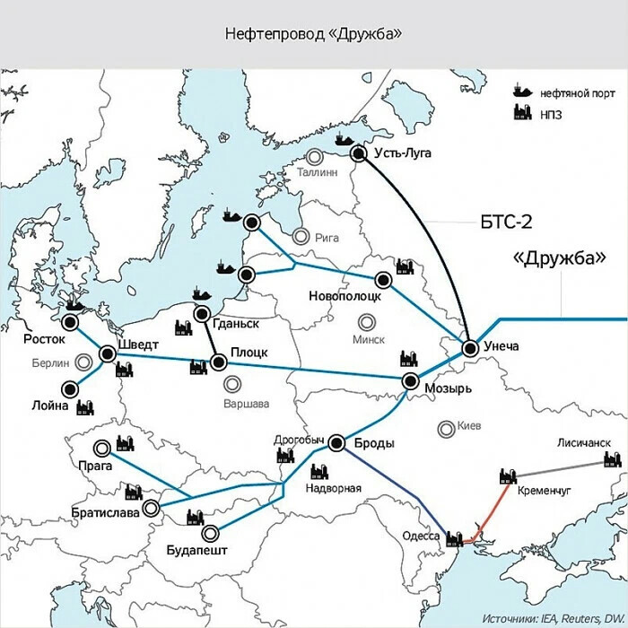 Схема трубопроводов транснефть балтика