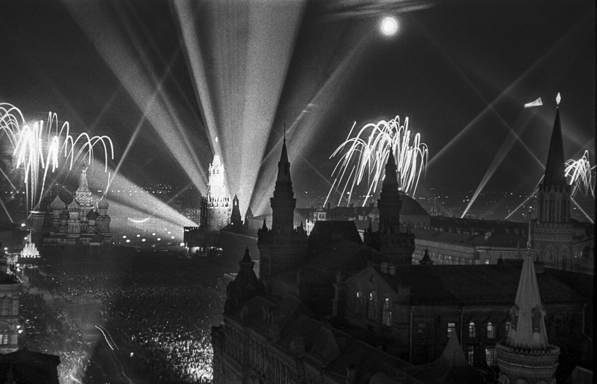 Москва в день победы 1945 фото