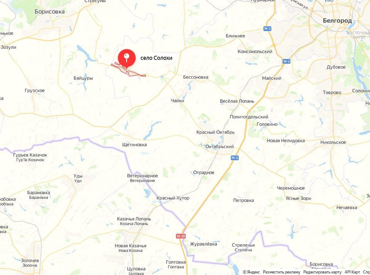 Карта солохи белгородская область
