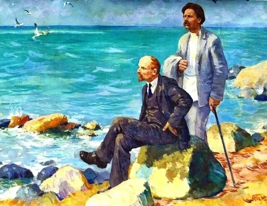 Картина горький на рыбалке
