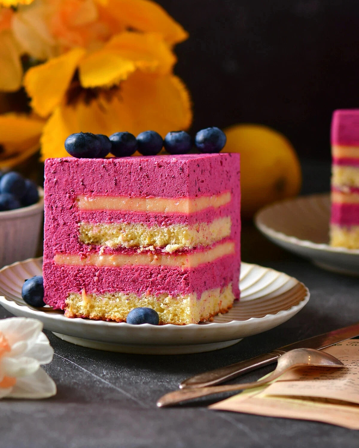 Blueberry Mousse Cake