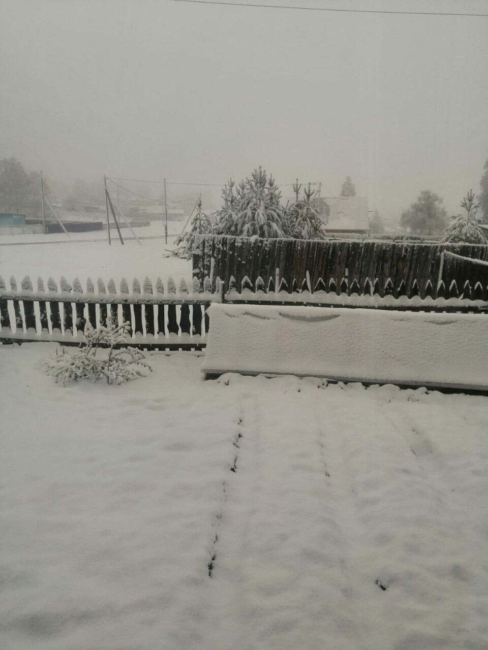 Снег в Башкирии 21.05.2022