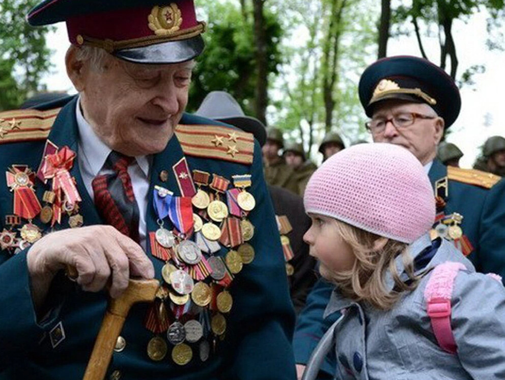 Фото детей и ветеранов вов