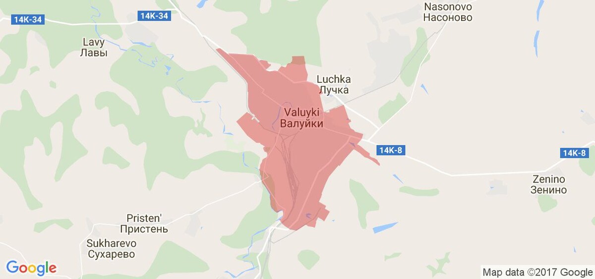 Валуйки карта граница с украиной