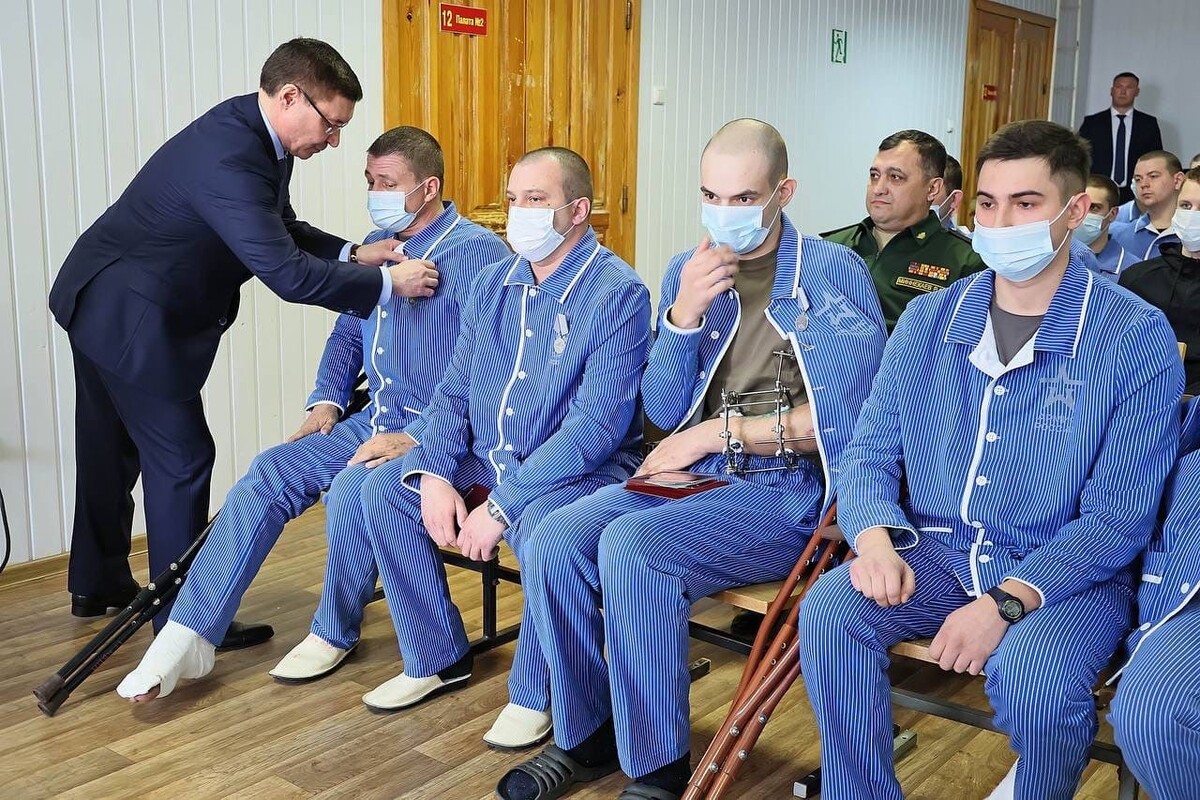 Раненые военные РФ В госпитале