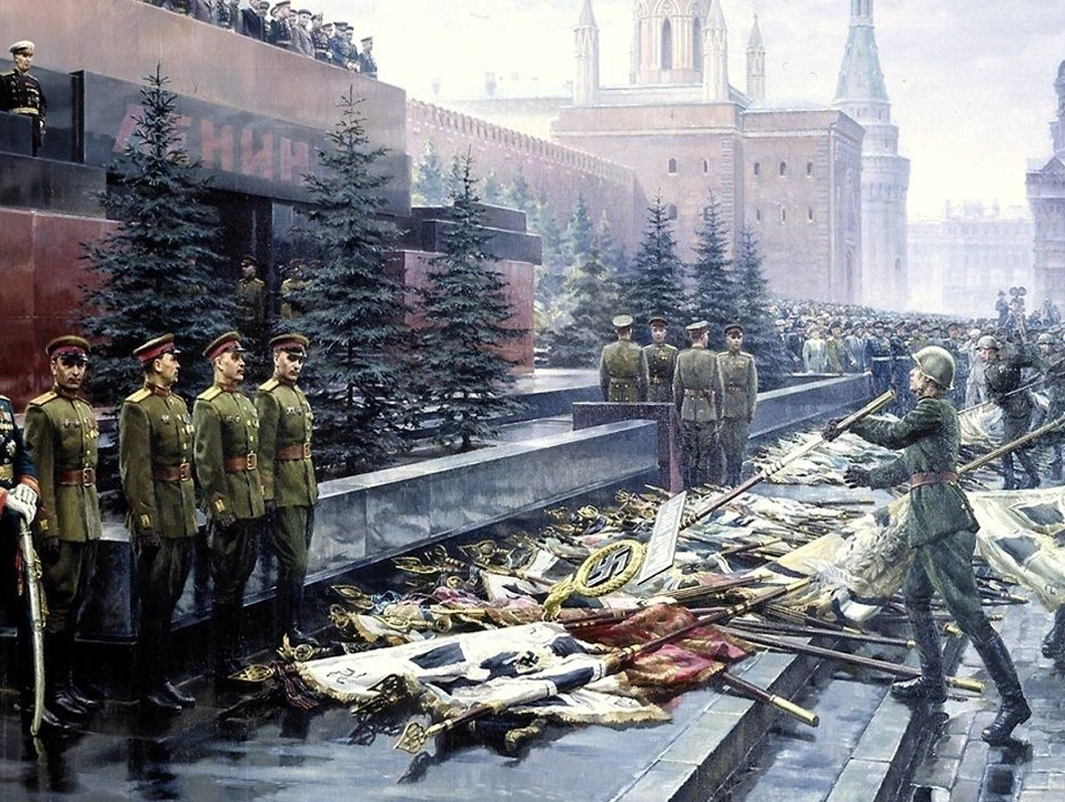 Фашистские флаги у стен кремля фото