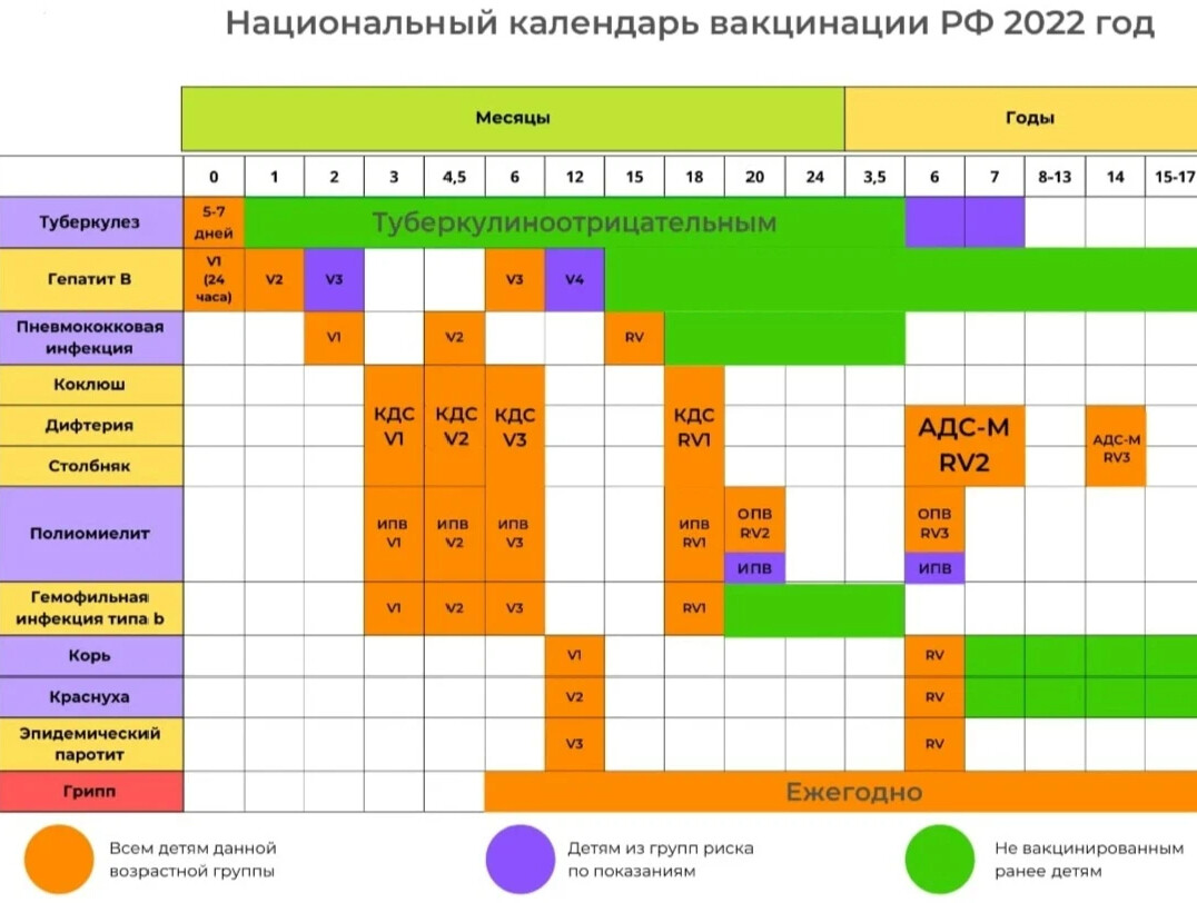 На XXIV Конгрессе педиатров России был представлен "Идеальный календарь вакцинац