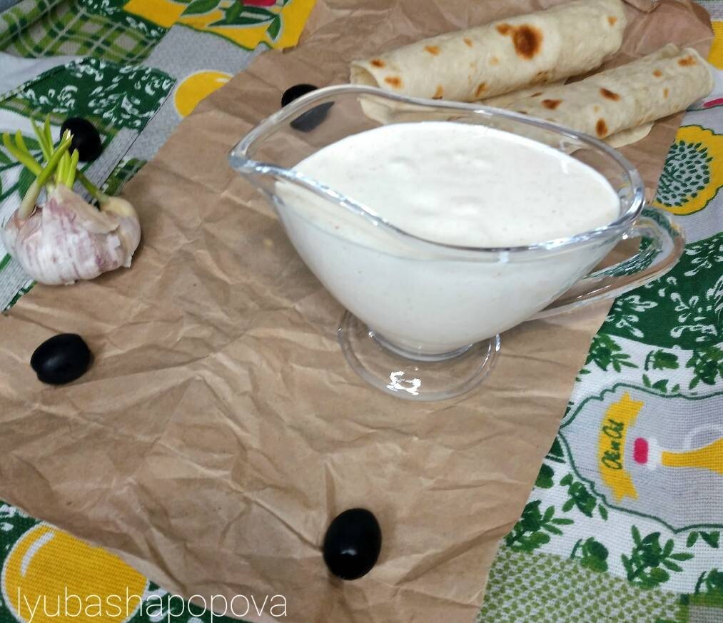 Соус для шаурмы из кефира