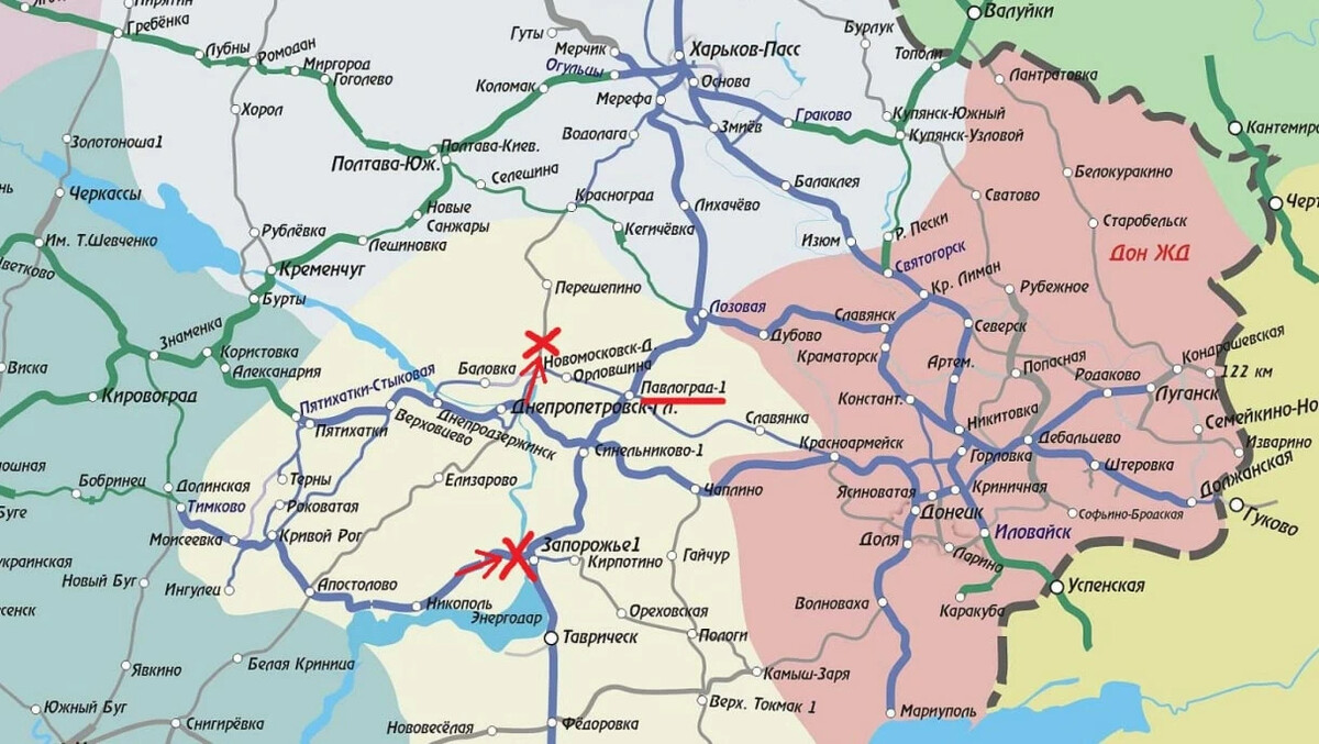 Карта украины днепр