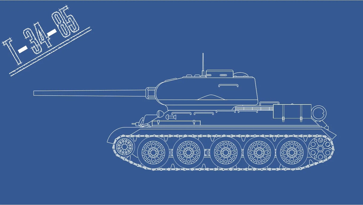 Blueprint танк т-34