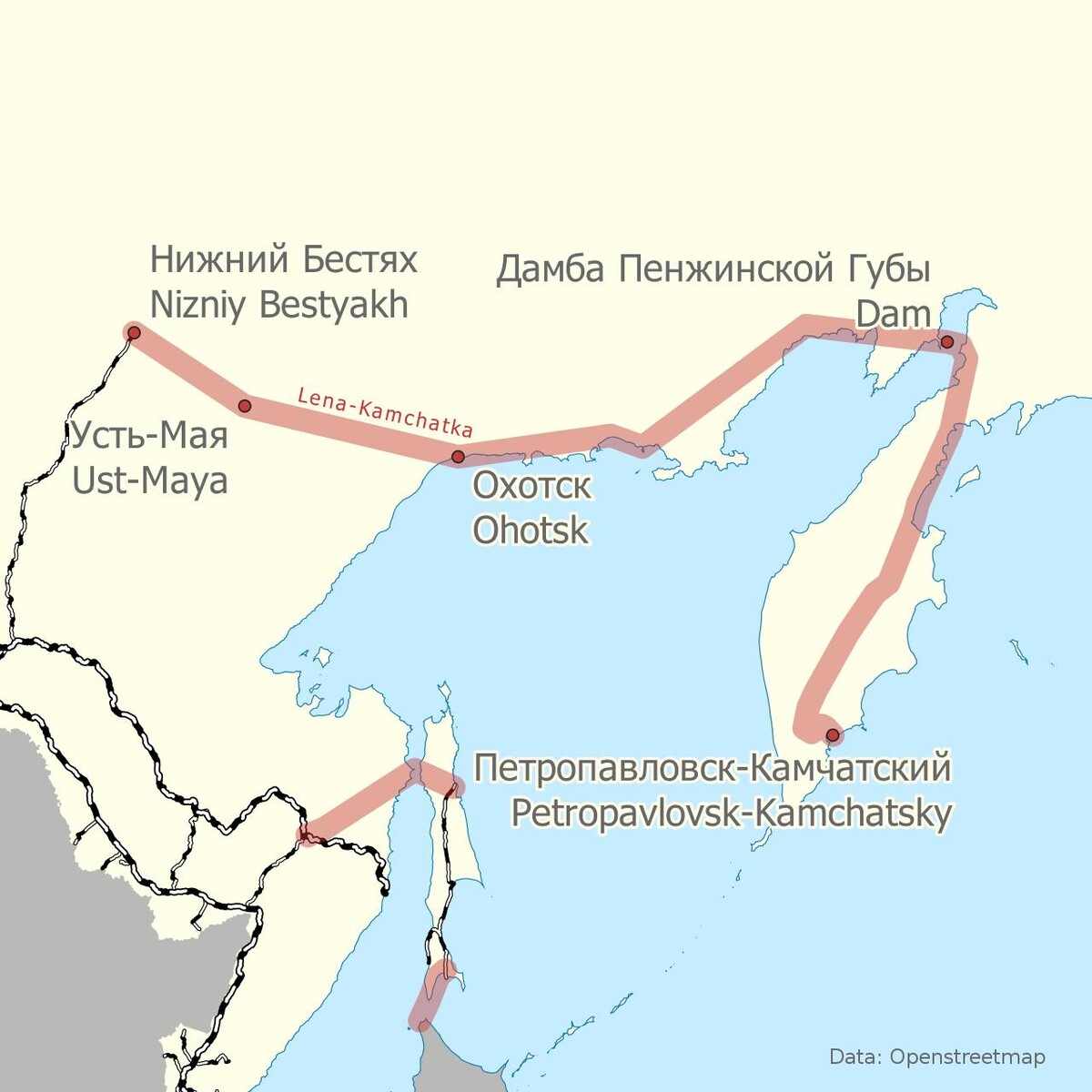 Схема дорог петропавловск камчатский