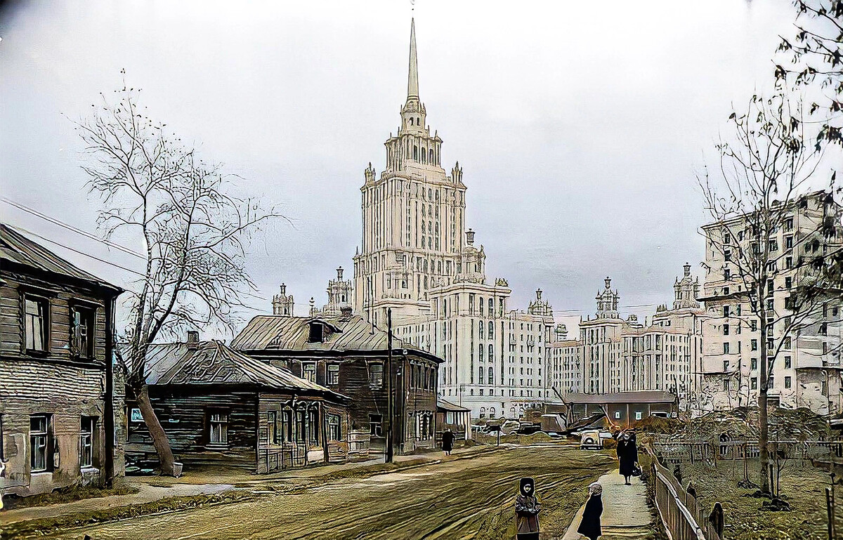 Гостиница украина старые фото