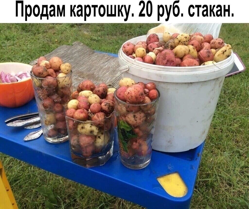 Стакан картошки