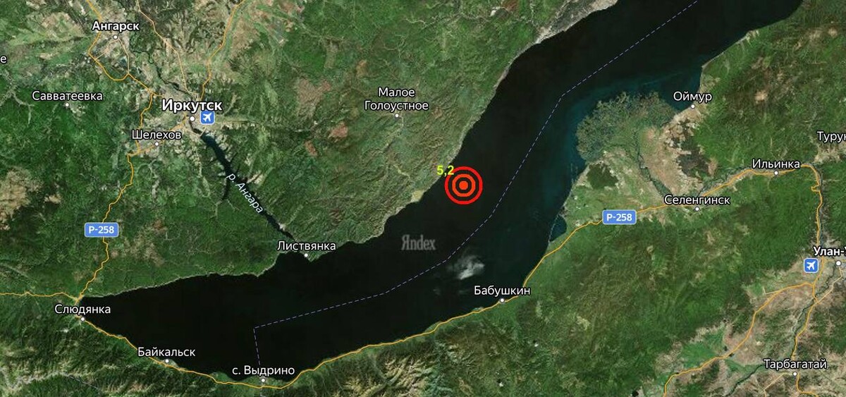 Карта землетрясений иркутской области сегодня
