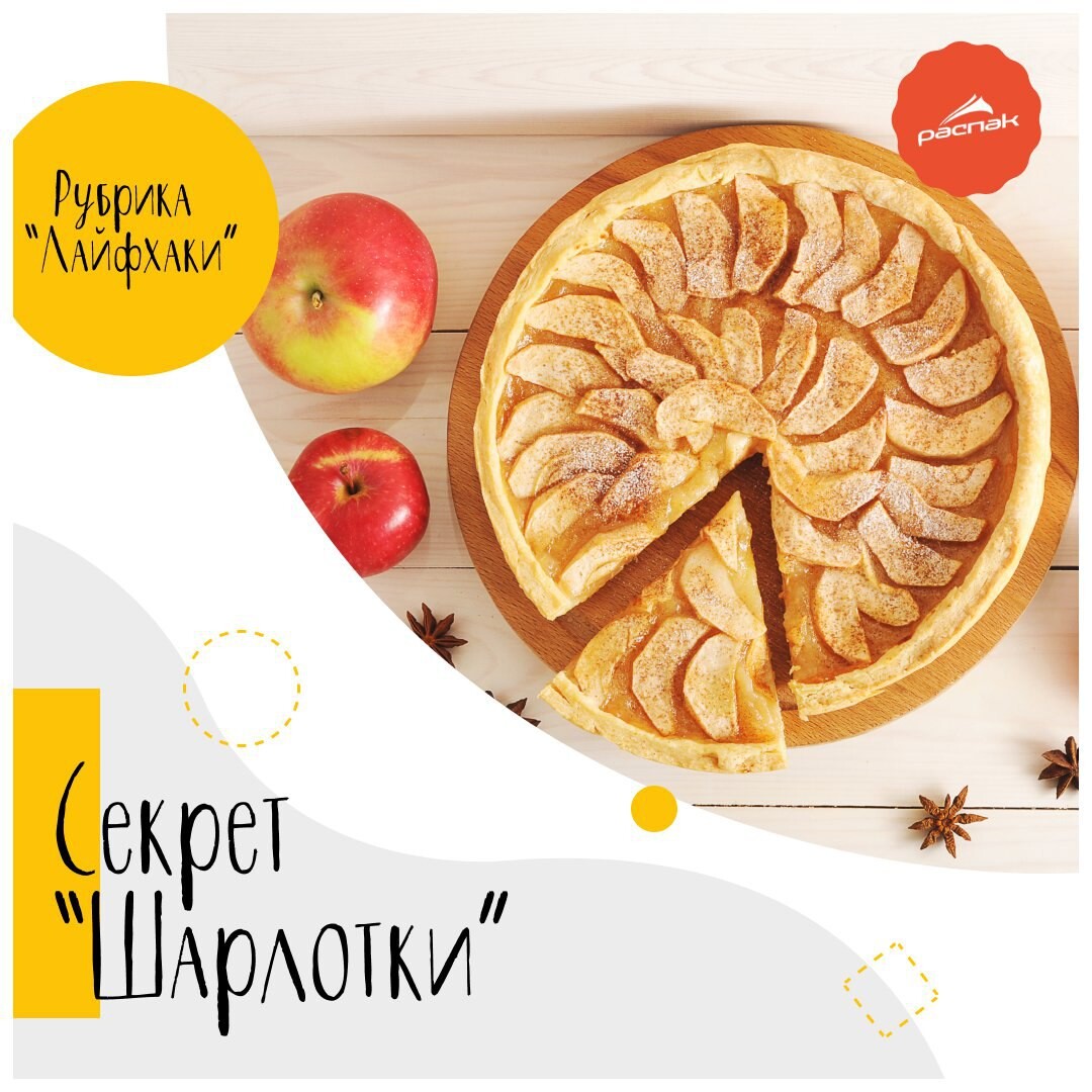 Шарлотка с яблоками стакан муки стакан сахара