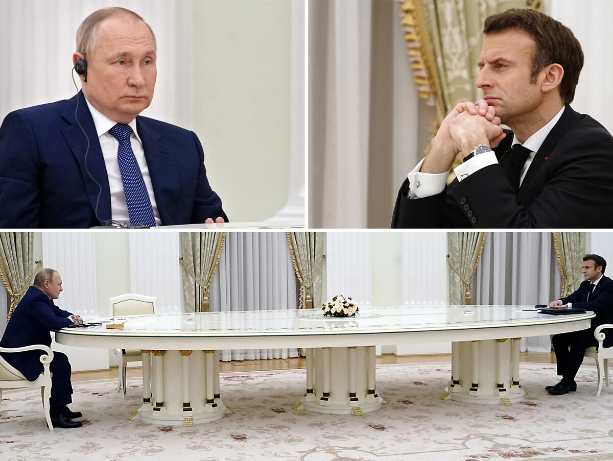 Макрон Путин Table